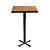 Table mange-debout Coffee H.115cm plateau carré 70cm Colorado – Pied central Aluminium - 1