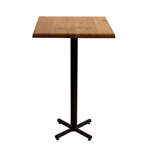 Table mange-debout Coffee H.115cm plateau carré 70cm Colorado – Pied central Noir Table mange-debout Coffee H.115cm plateau carré 70cm Colorado – Pied central Noir
