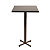 Table mange-debout Coffee H.115cm plateau carré 70cm Gris – Pied central Aluminium - 1