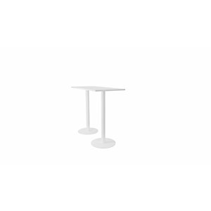 Table mange-debout plateau rectangle - gamme ARCHE - L.140 x P.60 x H. 106 cm - plateau Blanc - pied