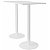 Table mange-debout plateau rectangle -  gamme ARCHE - L.140 x P.60 x H. 106 cm - plateau Blanc - pied Blanc - 1