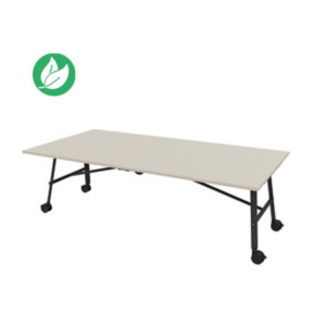 Table mobile plateau rabattable Serenity 240 x 120 cm Orme Blanchi – Pied Noir Table mobile plateau rabattable Serenity 240 x 120 cm Orme Blanchi – Pied Noir