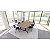 Table mobile rabattable Eureka demi-lune - L.140 x P.70 cm - Plateau Argile - Pieds Aluminium - 2