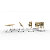Table mobile rabattable PRATIC - L.120 x P.80 cm - Plateau Chêne - Pieds Blanc - 3