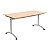 Table modulaire Elite rectangle L. 160 x P. 70 cm - plateau Hêtre pieds Aluminium - 1