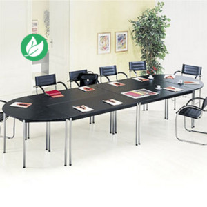 Table modulaire Modula Rectangle - L.140 x P.70 cm - Plateau Frêne Noir - Pieds Noir Table modulaire Modula Rectangle - L.140 x P.70 cm - Plateau Frêne Noir - Pieds Noir
