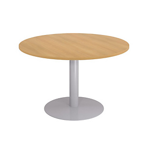 Table modulaire Ronde - Piètement tulipe Aluminium - Plateau Hêtre Table modulaire Ronde - Piètement tulipe Aluminium - Plateau Hêtre