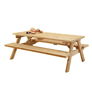 Table pique-nique 6 places épaisseur 45 mm Table pique-nique 6 places épaisseur 45 mm