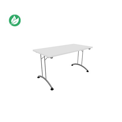 Table pliante 140 cm x 70 cm - Plateau Blanc - Pieds métal Aluminium -  Tables Pliantesfavorable à acheter dans notre magasin