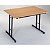Table pliante 160 x 80 cm plateau hêtre/pieds noir - 1