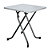 Table pliante LORRAINE Inox - L. 70 x P. 70 cm, plateau  , piétements Noir - 1