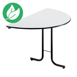 Table pliante modulaire 1/2 Rond Ø 140 cm - Gris