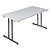Table pliante multiples usages rectangle L. 160 x P. 80 cm - Plateau Gris - pieds Gris - 1