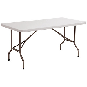 Table pliante polyéthylène Rectangle 182 x 76 cm - Plateau Gris - pieds Gris Table pliante polyéthylène Rectangle 182 x 76 cm - Plateau Gris - pieds Gris
