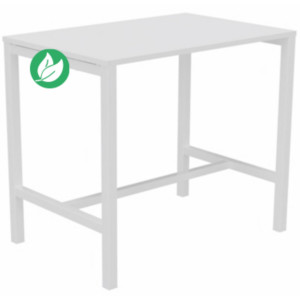 Table de réunion coworking Burocolor - L.120 x P.80 cm - Plateau Blanc - Pieds Blanc Table de réunion coworking Burocolor - L.120 x P.80 cm - Plateau Blanc - Pieds Blanc