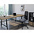 Table de réunion coworking Cohésion L.240 x l.120 cm avec électrification - Chêne Nebraska pieds arche métal Noir - 3