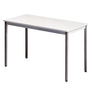 Table rectangulaire 120 x 60 cm plateau gris / pieds gris Table rectangulaire 120 x 60 cm plateau gris / pieds gris