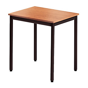 Table rectangulaire 70 x 60 cm plateau hêtre / pieds noirs Table rectangulaire 70 x 60 cm plateau hêtre / pieds noirs