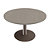 Table ronde Actual Ø 100 cm - Plateau Chêne grisé - Pied tulipe Aluminium - 1