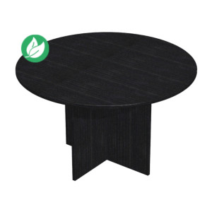 Table ronde de réunion Pronto 120 cm - Pied croix - Noir Table ronde de réunion Pronto 120 cm - Pied croix - Noir