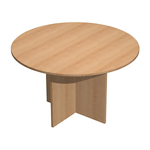 Table ronde de réunion Pronto - Pied croix - Hêtre