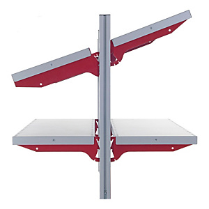 Tablette angle supérieur à 90° L 800 x l 300 mm