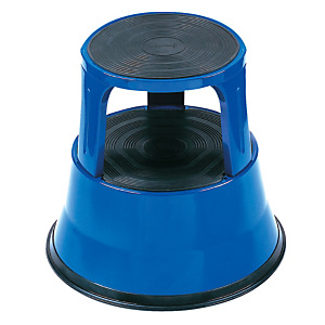 Tabouret marchepied métal bleu Tabouret marchepied métal bleu