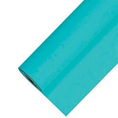 Tafelkleed in turquoise damastpapier 1,18 x 25 m - 1