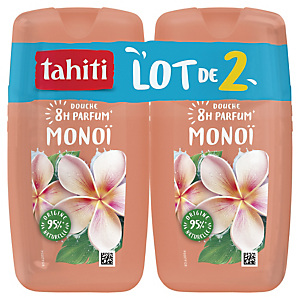 TAHITI Gel douche Tahiti fleur de Tiaré, flacon de 250 ml, lot de 2 TAHITI Gel douche Tahiti fleur de Tiaré, flacon de 250 ml, lot de 2