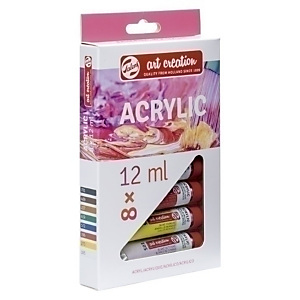 TALENS ART CREATION Pintura acrílica, set de iniciación, 12 ml, Tubo, estuche de 8, colores surtidos TALENS ART CREATION Pintura acrílica, set de iniciación, 12 ml, Tubo, estuche de 8, colores surtidos