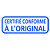 Tampon encreur Trodat Xprint 4912 formule commercial « Certifié conforme A L'ORIGINAL» - 2