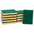 Tamponges professionnels Bernard verts, 13 x 9 x 2,2 cm - Paquet de 10 - 5