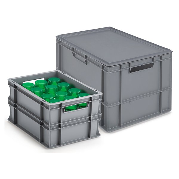Tapa con clips para caja norma europa 600x400mm - 4
