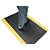 Tapis antifatigue 90x150cm - Noir bordure jaune - 1