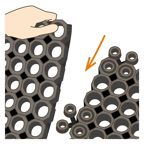 Tapis caoutchouc Caillebotis - 2