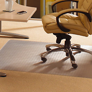 Tapis chaise de bureau sols durs transparent 92 x 121 cm