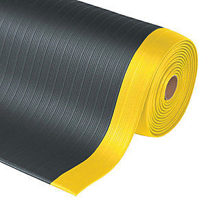 Tapis de sécurité Airug noir/jaune 91 cm x mètre linéaire