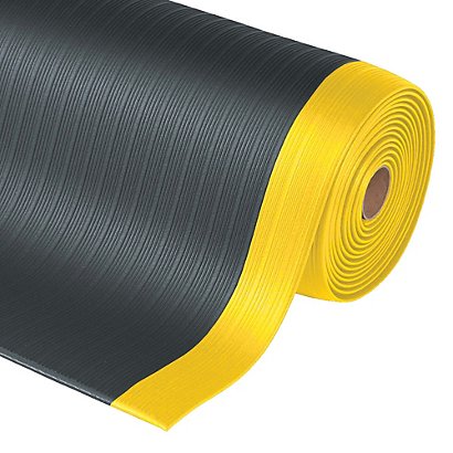 Tapis de sécurité Airug noir/jaune 91 cm x mètre linéaire - 1