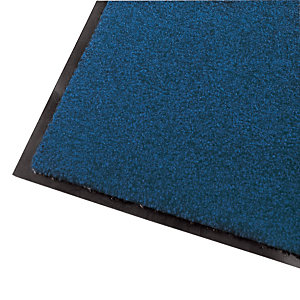 Tapis d'entrée absorbant Wash & Clean bleu 0,90 x 1,20 m