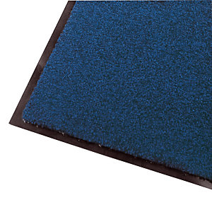 Tapis d'entrée absorbant Wash & Clean bleu 1,20 x 1,80 m