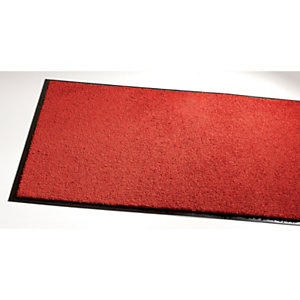 Tapis d'entrée absorbant Wash & Clean rouge 0,60 x 0,90 m