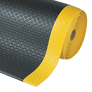 Tapis ergonomique Bubble Sof-Tred noir/jaune 91 cm x mètre linéaire