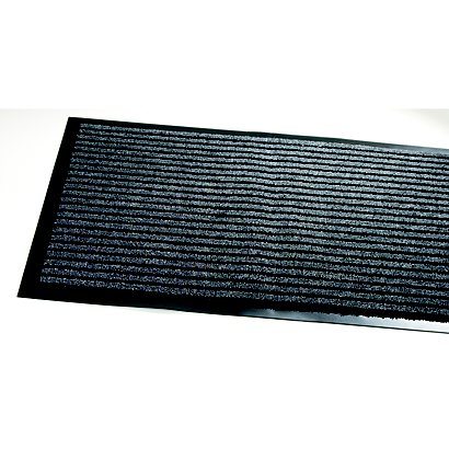 Tapis grattant absorbant à bandes gris 60 x 90 cm