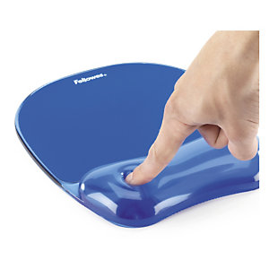 Tapis de souris ergonomique gel bleu FELLOWES