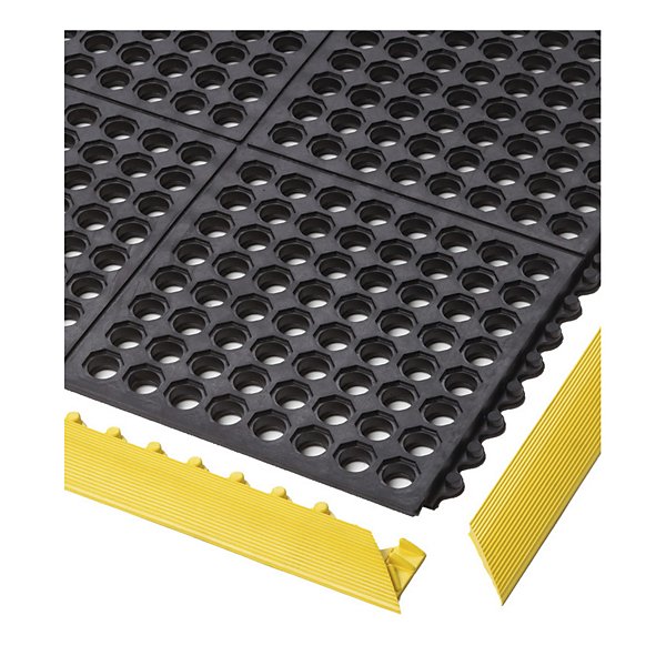 Tappeto antifatica componibile forato nero Cushion Ease Nitrile 91 x 91 cm - 2