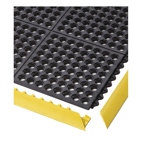 Tappeto antifatica componibile forato nero Cushion Ease Nitrile 91 x 91 cm - 1