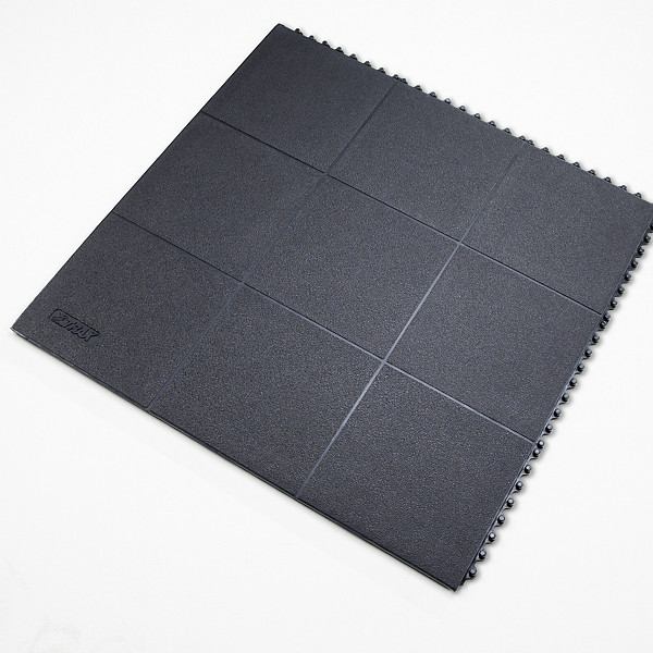 Tappeto antifatica componibile nero Cushion Ease Solid ESD Nitrile 91 x 91 cm