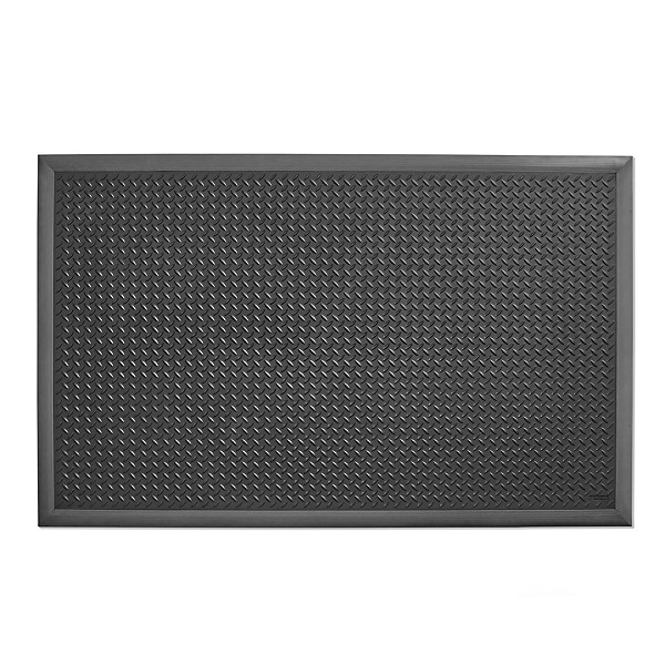 Tappeto antifatica nero con 4 bordi neri Diamond Flex ESD 102 x 163 cm - 1