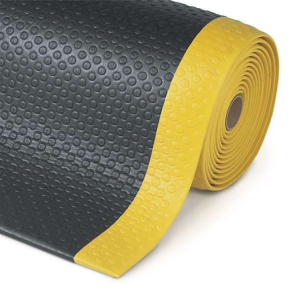 Tappeto antifatica nero/giallo Bubble Sof-Tred 1830 x 60 cm - 1
