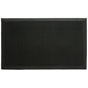 Tappeto per esterni, 100% caucciù, 60 x 80 cm, Nero Tappeto per esterni, 100% caucciù, 60 x 80 cm, Nero